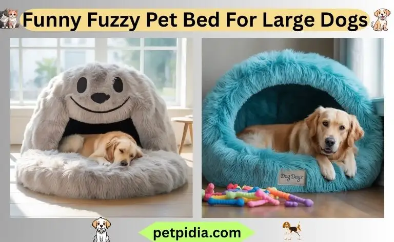Funny Fuzzy Pet Bed For Large Dogs