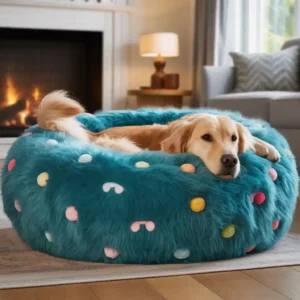 Funny Fuzzy Pet Bed For Large Dogs