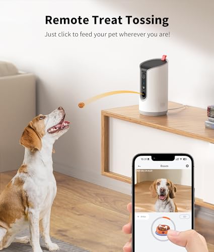 Wireless Pet Camera With Speaker And Treats
