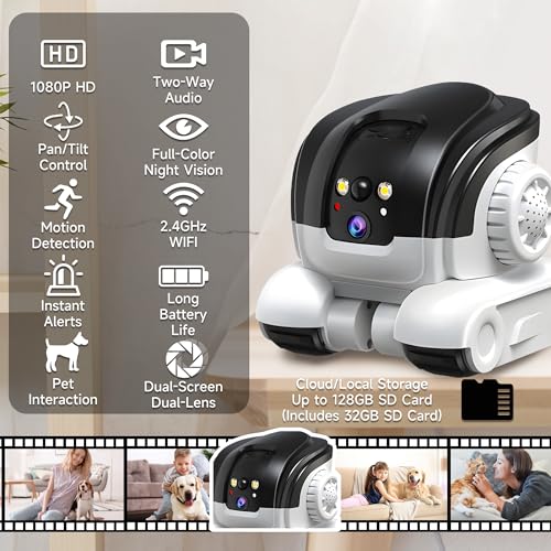 Wireless Smart Robot Security Camera For Pets Reviews