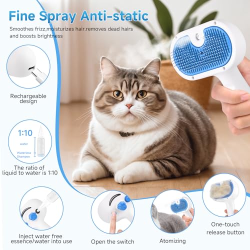 Best Pet Hair Steam Brush For Dogs And Cats