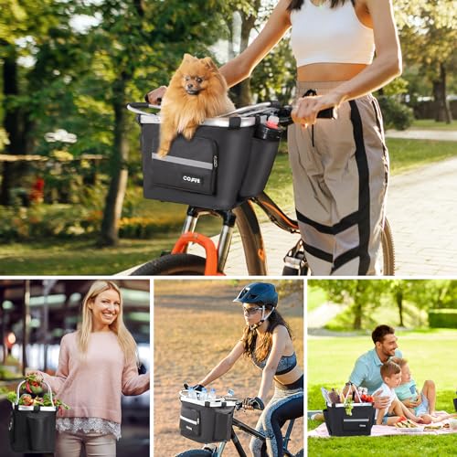 Front Mounted Bicycle Basket For Small Dogs