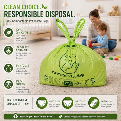 Extra Large Compostable Dog Waste Bags For Canada