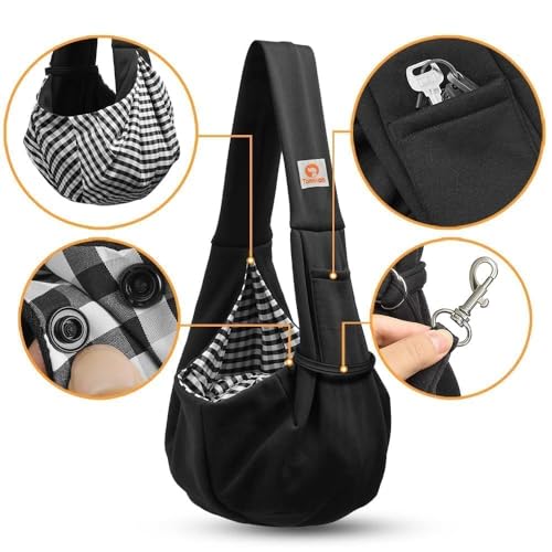 Tomkas Small Dog Sling Carrier Classic Pocket Review
