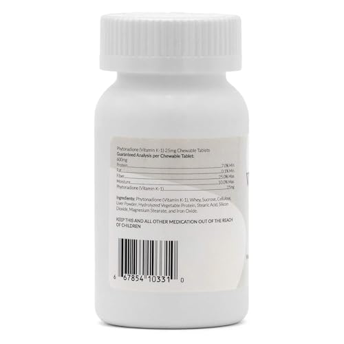 Top 5 Best Vitamin K1 50 Mg For Dogs