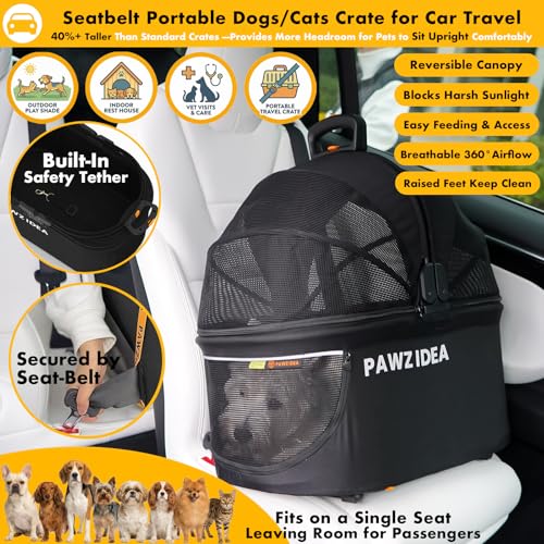 Pet Stroller With Detachable Carrier Airline Approved