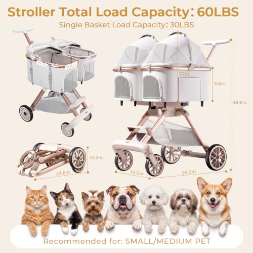 Double Pet Stroller With Detachable Carrier Reviews